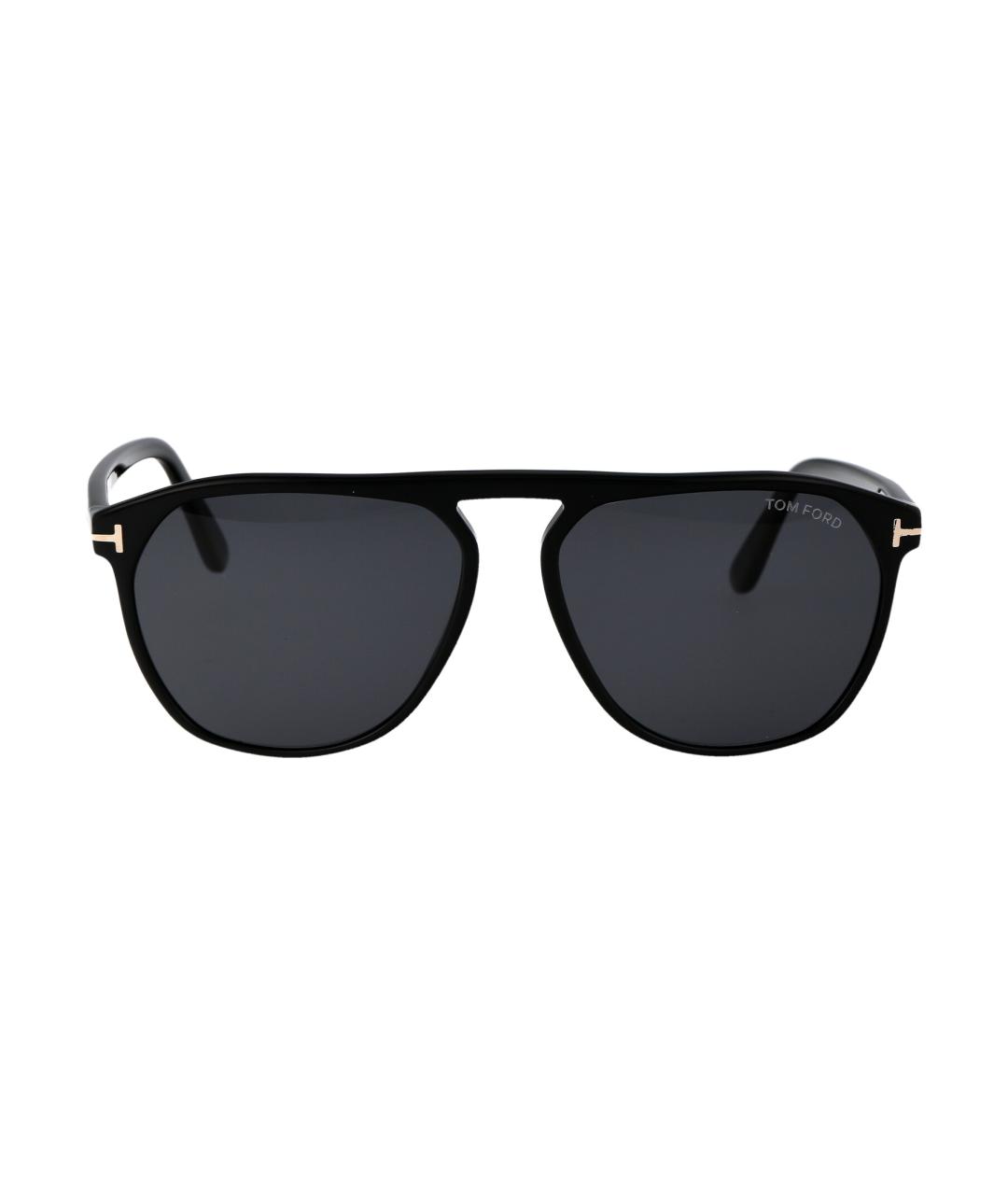 TOM FORD Черные металлические солнцезащитные очки, фото 1