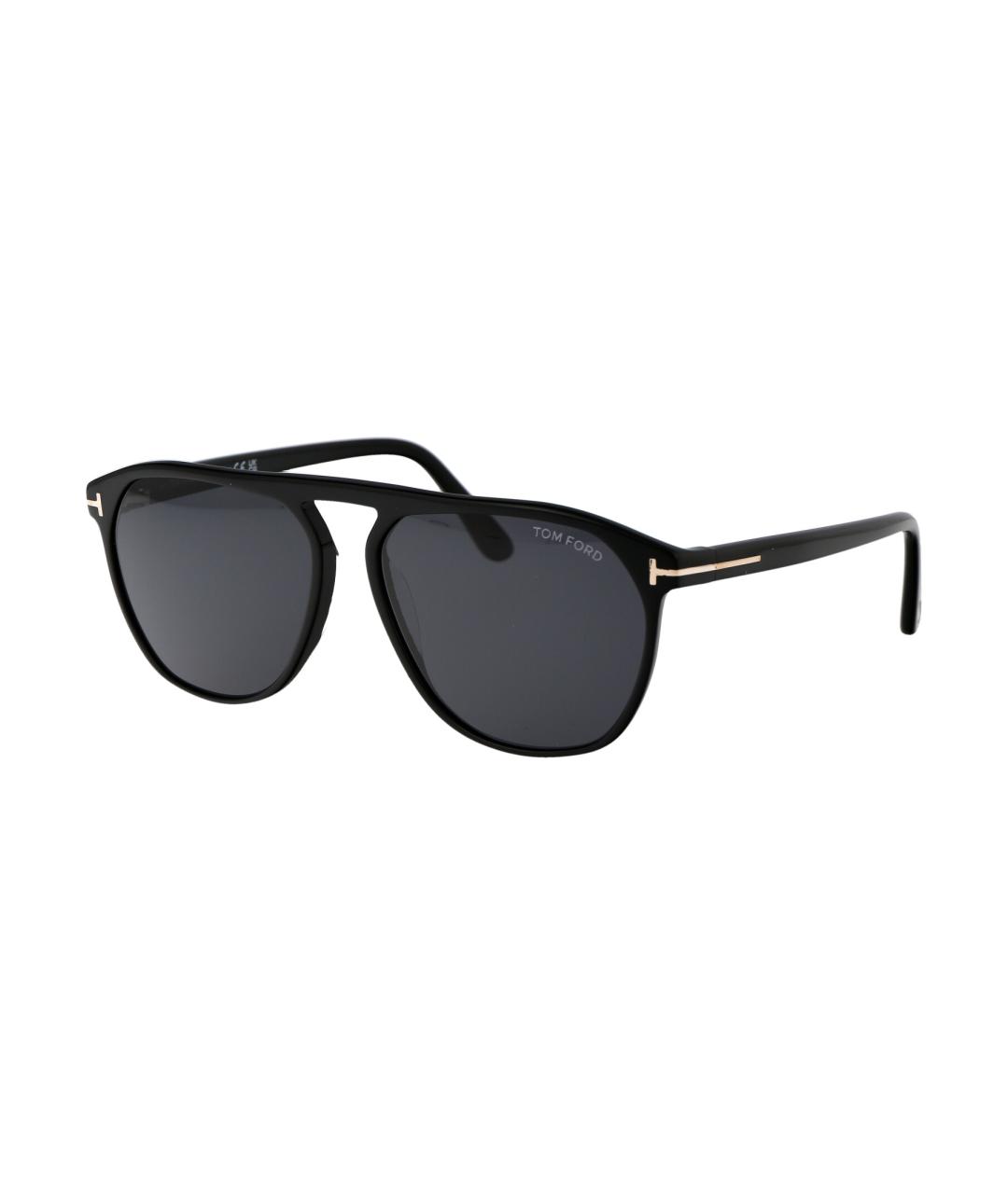 TOM FORD Черные металлические солнцезащитные очки, фото 2