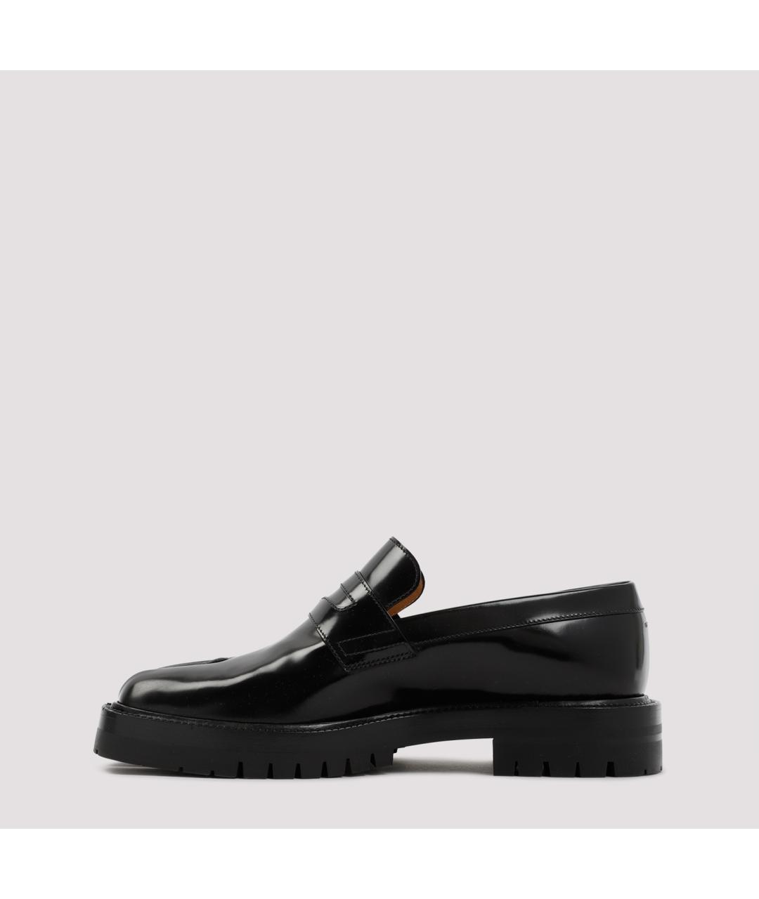 MAISON MARGIELA Черные лоферы из лакированной кожи, фото 3