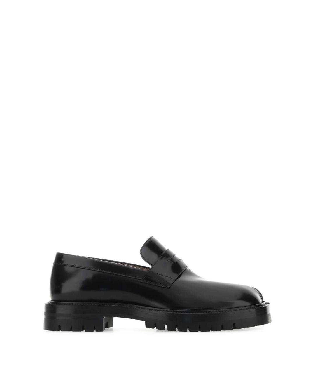 MAISON MARGIELA Черные лоферы из лакированной кожи, фото 1