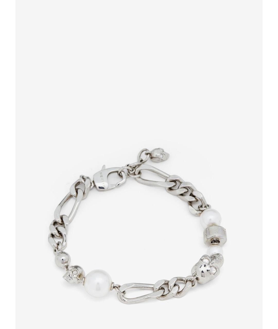 ALEXANDER MCQUEEN Серебрянный серебряный браслет, фото 3