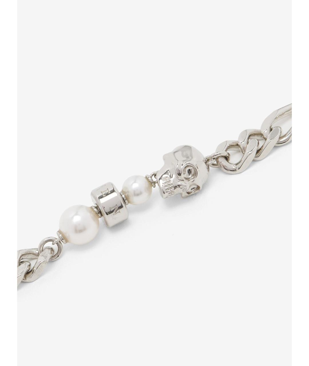 ALEXANDER MCQUEEN Серебрянный серебряный браслет, фото 2