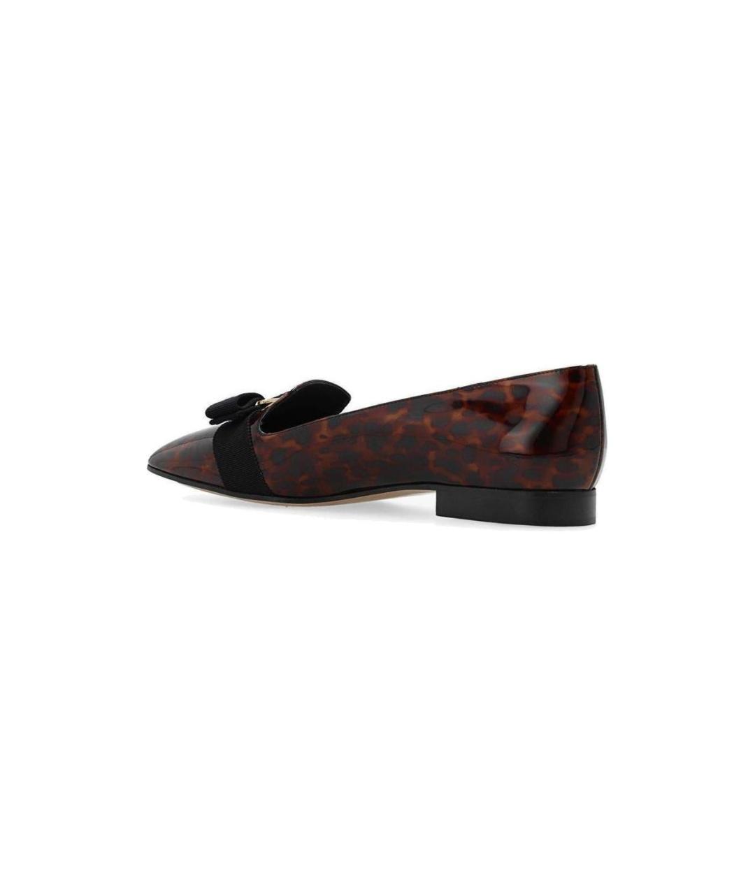 FERRAGAMO Коричневые балетки, фото 3