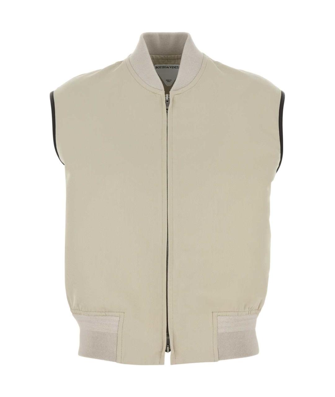 BOTTEGA VENETA Серый хлопковый жилет, фото 1