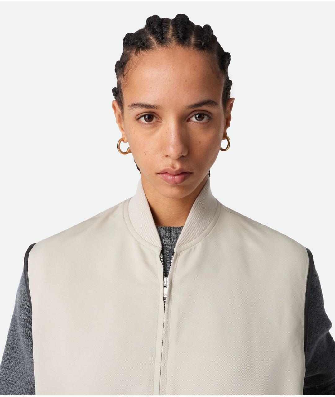 BOTTEGA VENETA Серый хлопковый жилет, фото 5