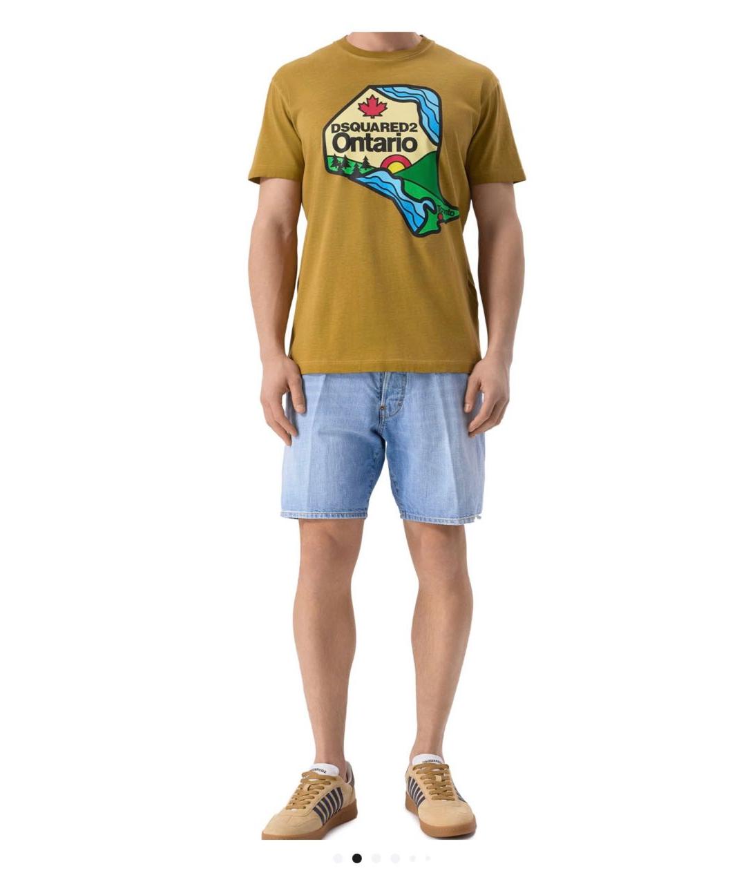 DSQUARED2 Голубые хлопковые шорты, фото 8