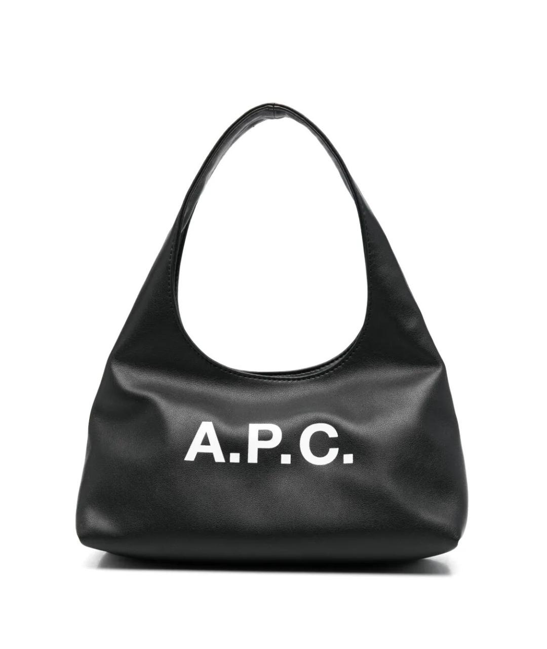 A.P.C. Черная синтетическая сумка через плечо, фото 1