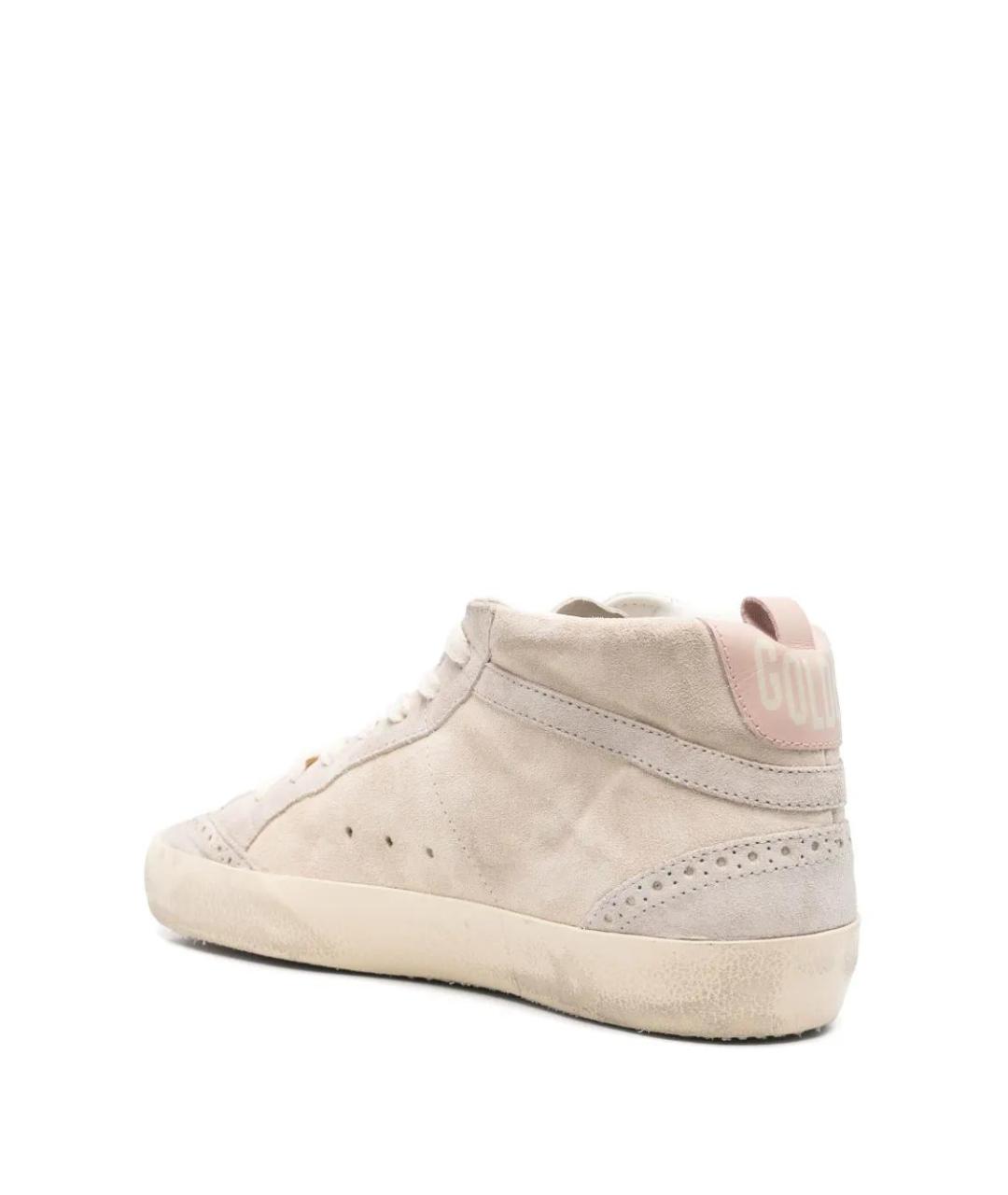 GOLDEN GOOSE DELUXE BRAND Бежевые кожаные кеды, фото 3