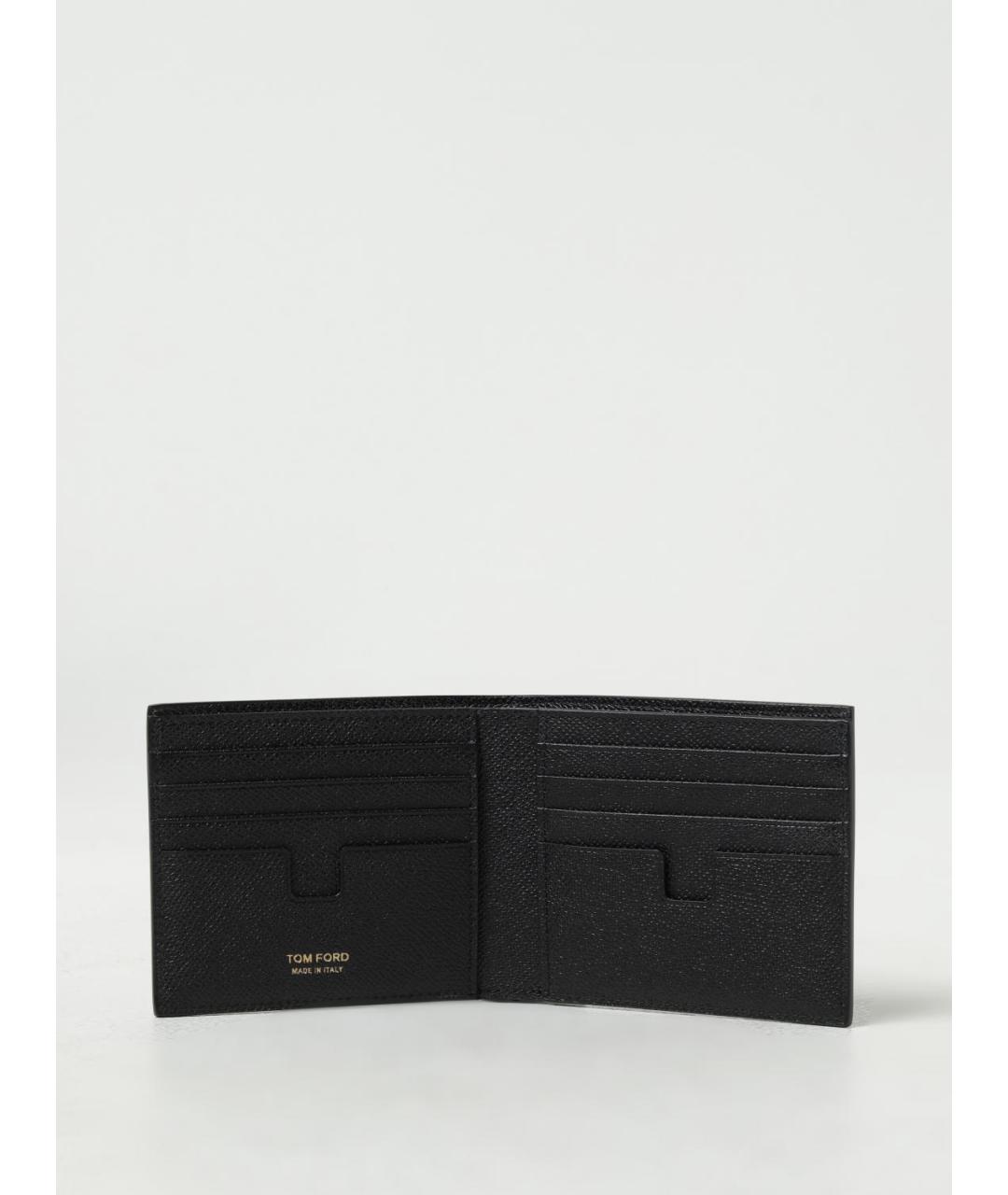 TOM FORD Черный кожаный кошелек, фото 2