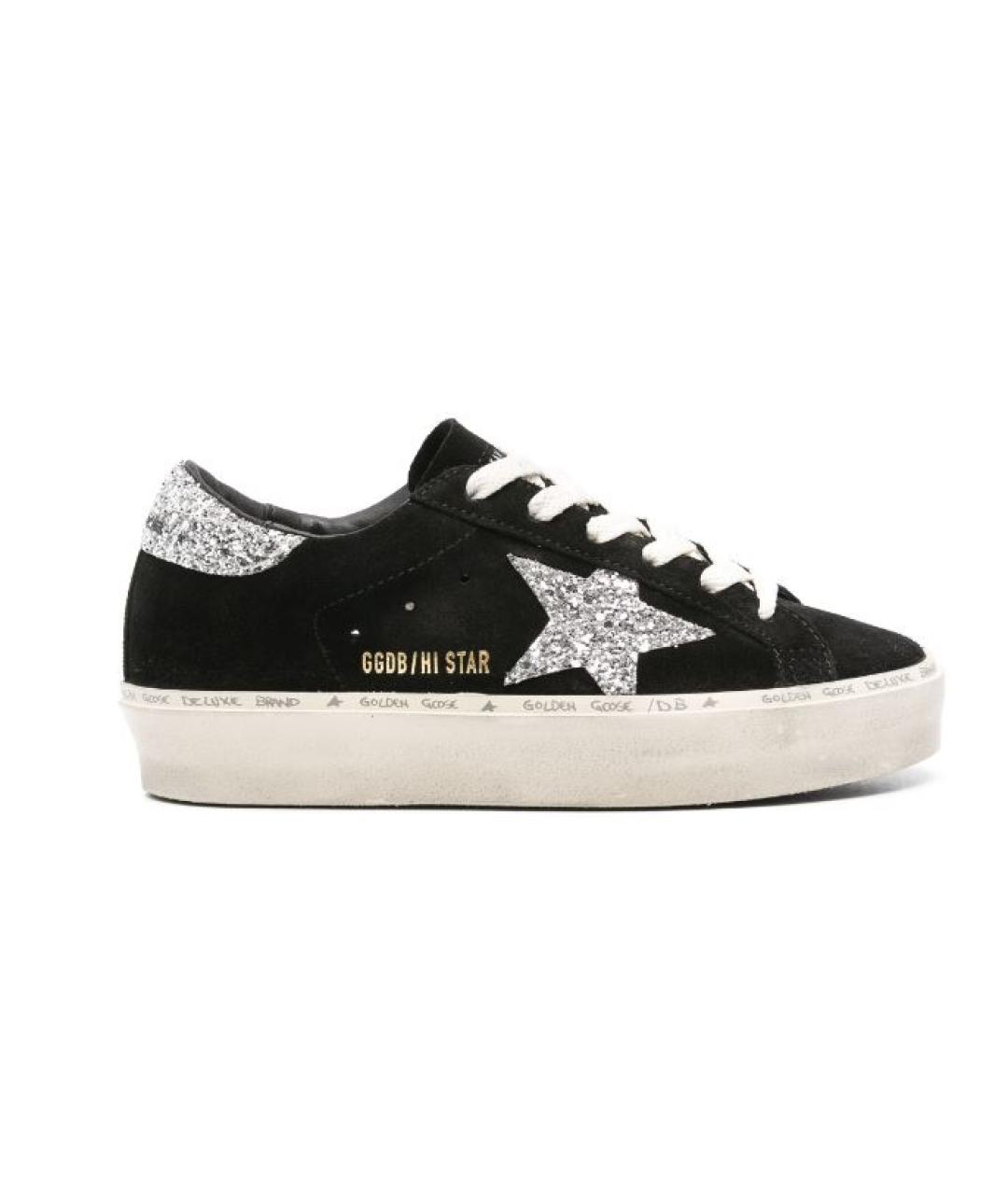 GOLDEN GOOSE DELUXE BRAND Черные кожаные кеды, фото 3