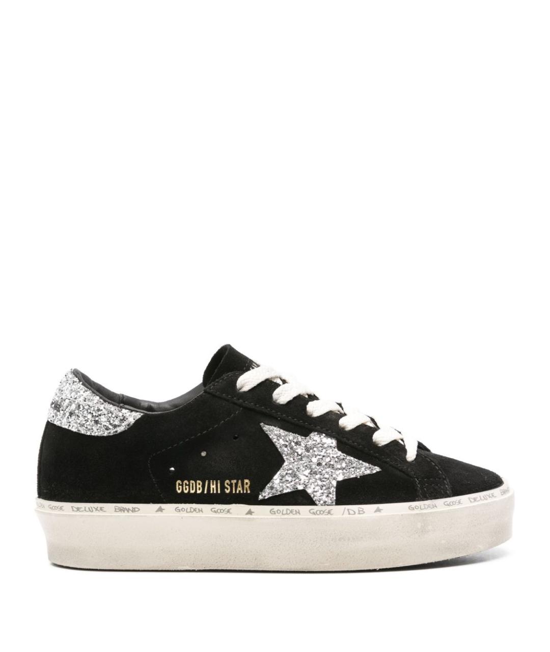 GOLDEN GOOSE DELUXE BRAND Черные кожаные кеды, фото 1