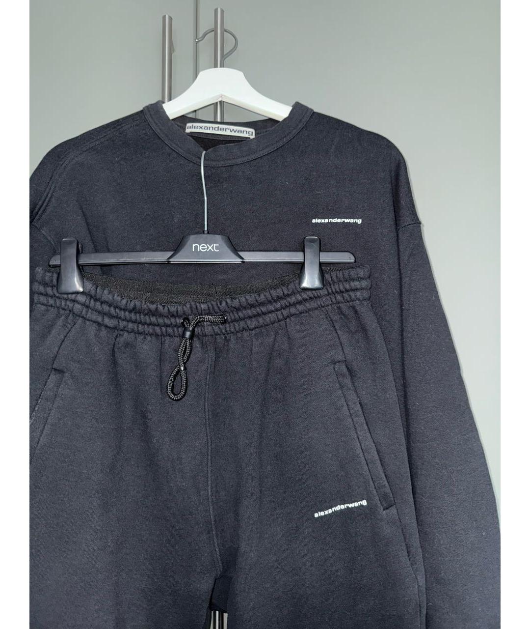 ALEXANDER WANG Черный хлопковый спортивные костюмы, фото 3