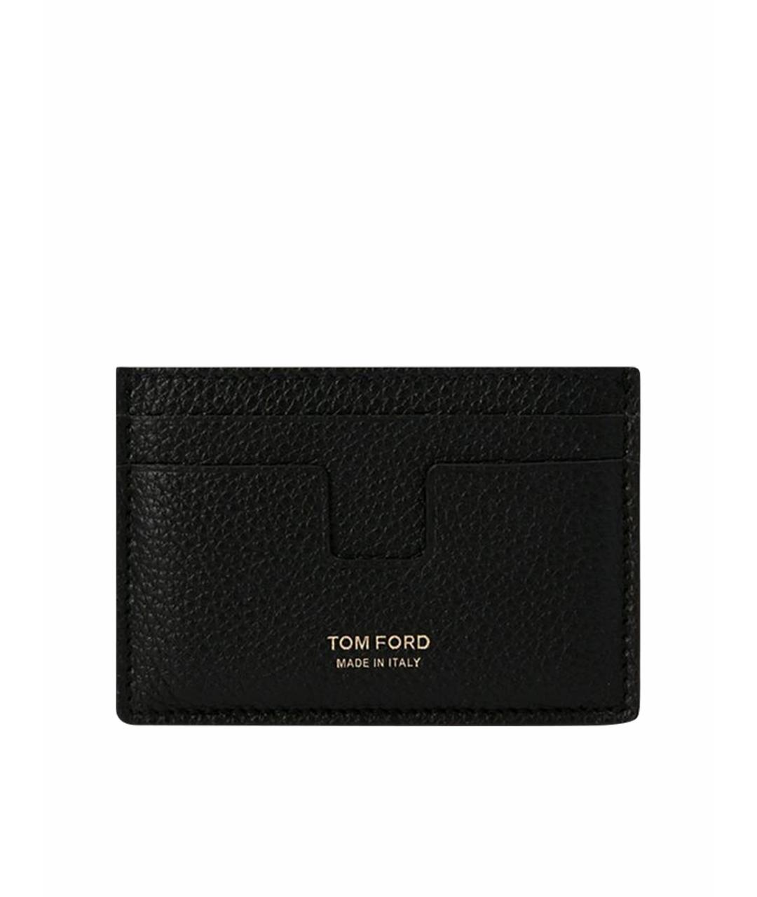 TOM FORD Черный кожаный кардхолдер, фото 3