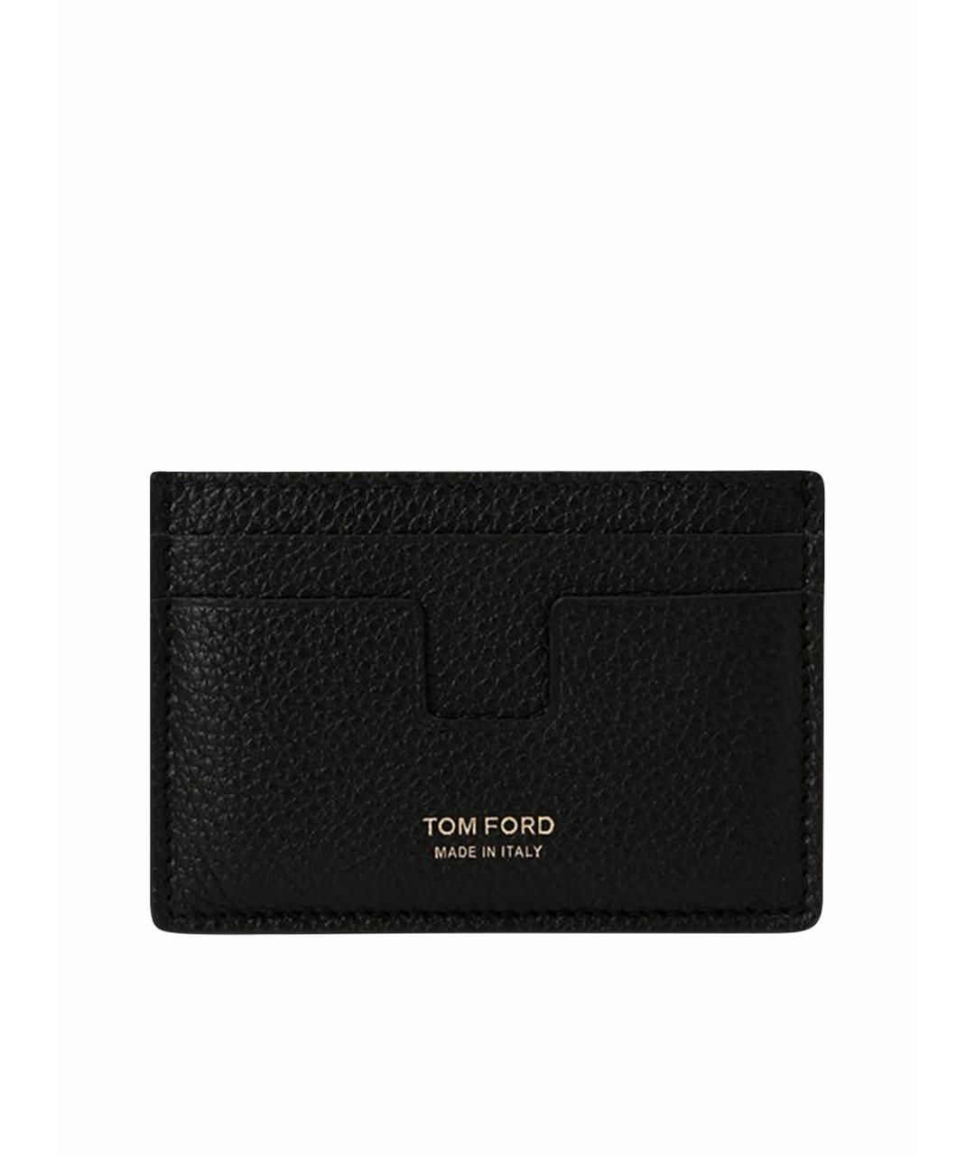 TOM FORD Черный кожаный кардхолдер, фото 1