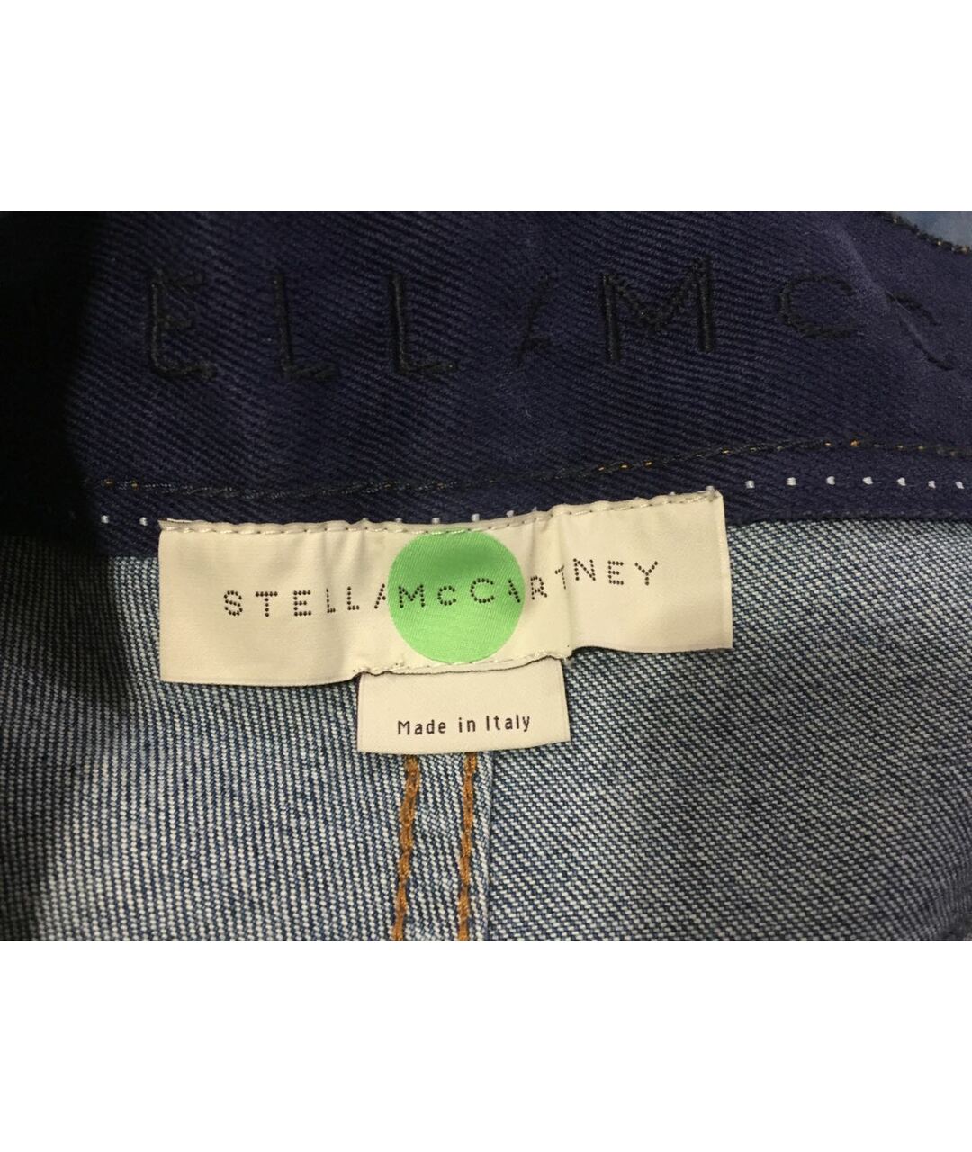 STELLA MCCARTNEY Синие хлопко-эластановые джинсы клеш, фото 3