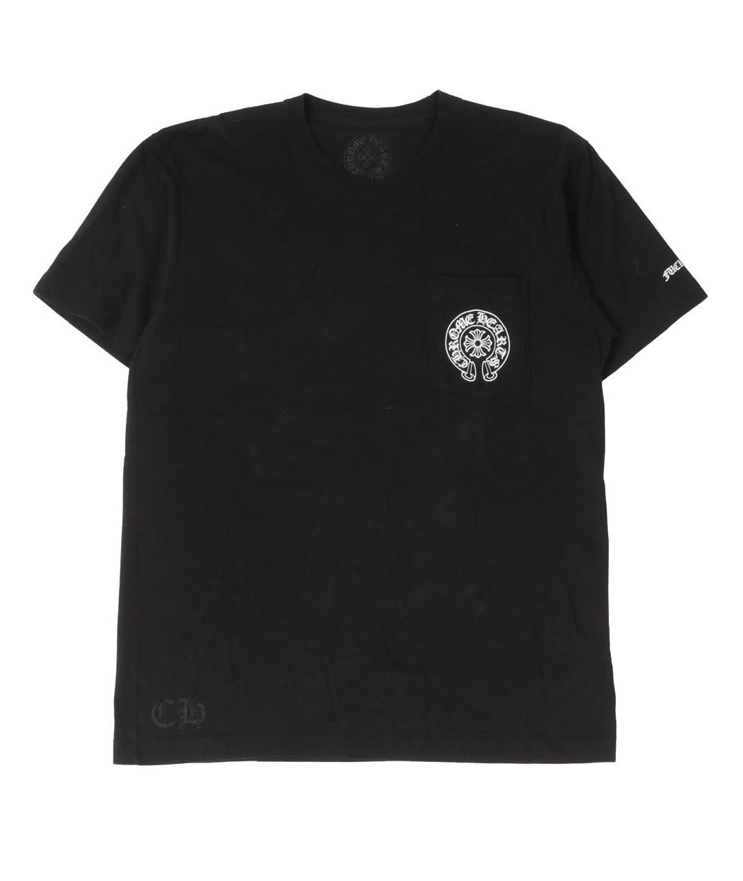 CHROME HEARTS Черная хлопковая футболка, фото 3