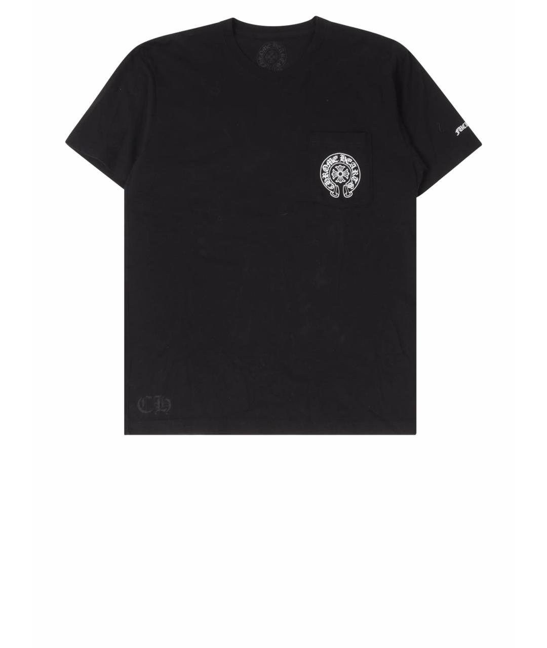CHROME HEARTS Черная хлопковая футболка, фото 1