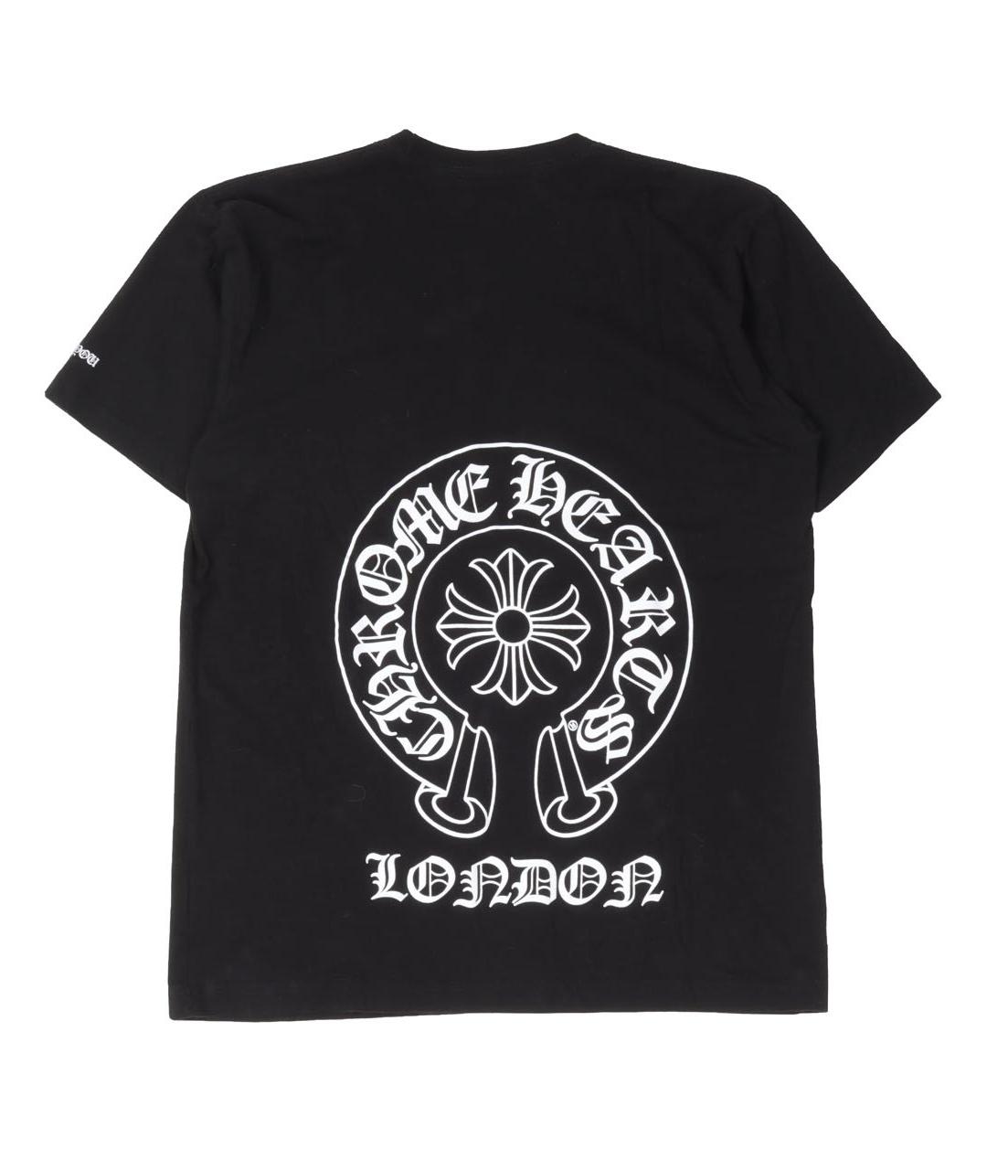 CHROME HEARTS Черная хлопковая футболка, фото 2