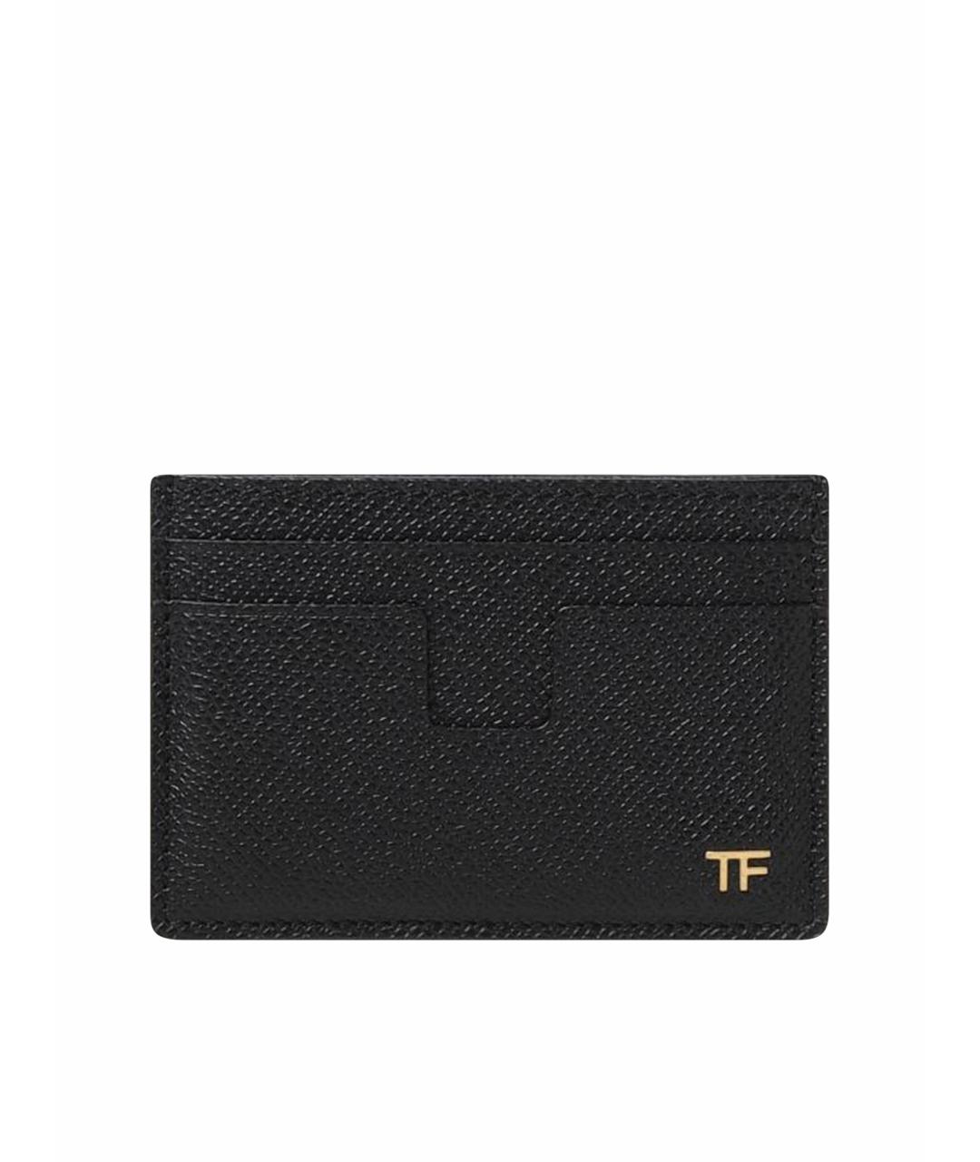 TOM FORD Черный кожаный кардхолдер, фото 1