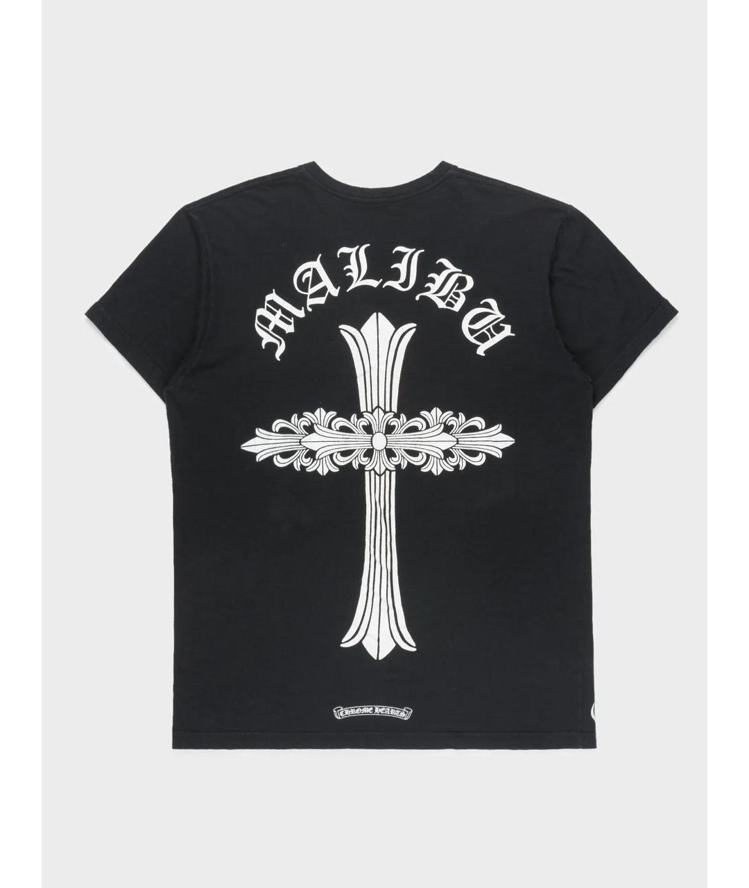 CHROME HEARTS Черная хлопковая футболка, фото 2
