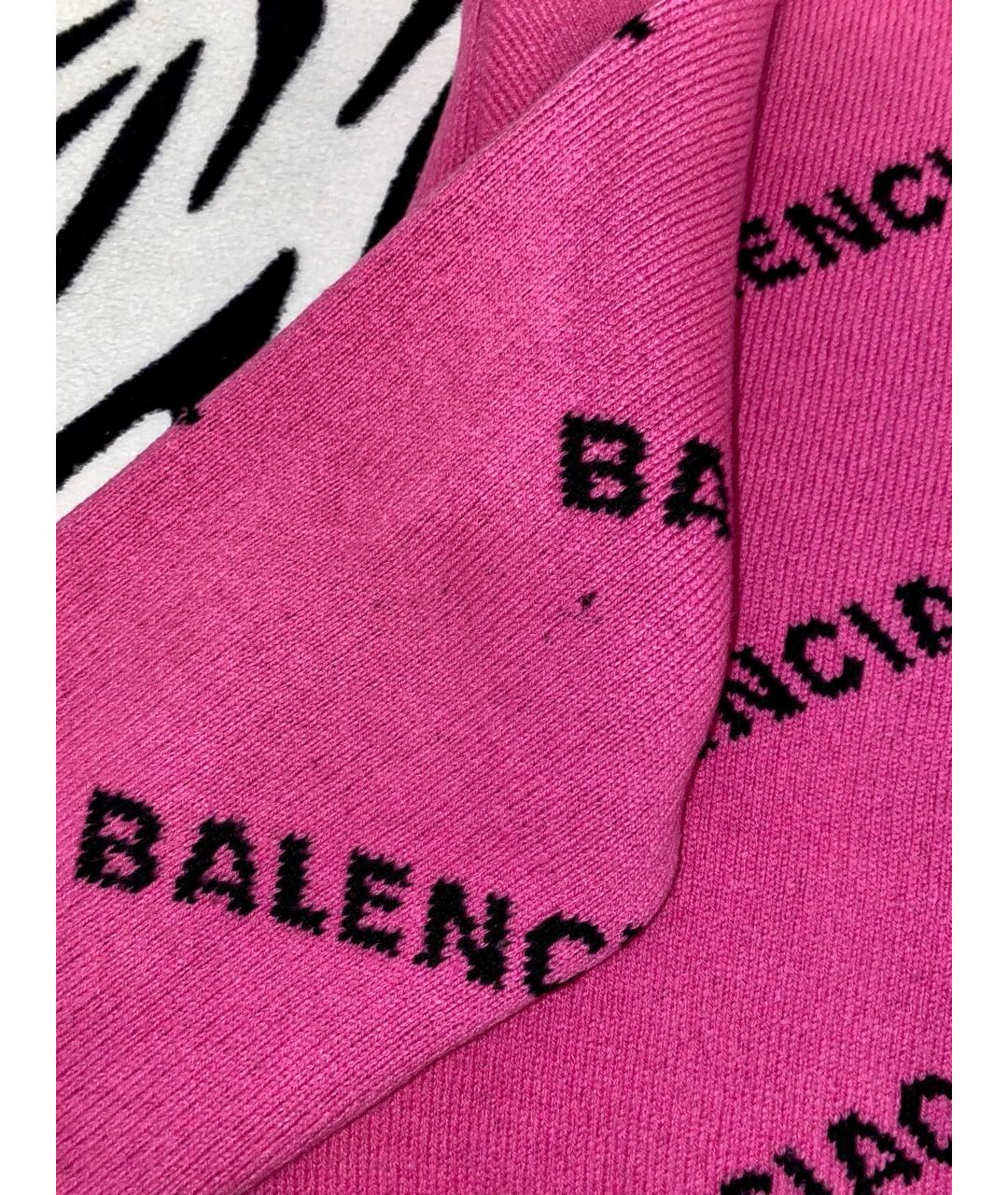 BALENCIAGA Розовый шерстяной джемпер / свитер, фото 4
