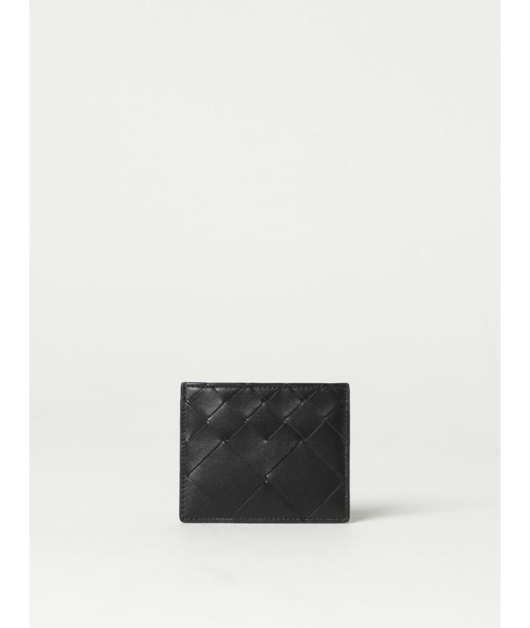 BOTTEGA VENETA Черный кожаный кардхолдер, фото 3