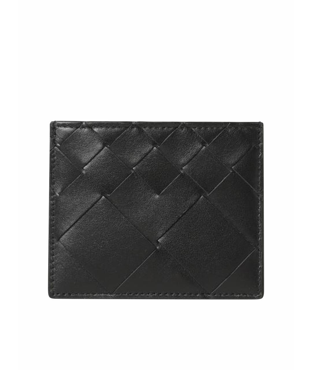 BOTTEGA VENETA Черный кожаный кардхолдер, фото 1