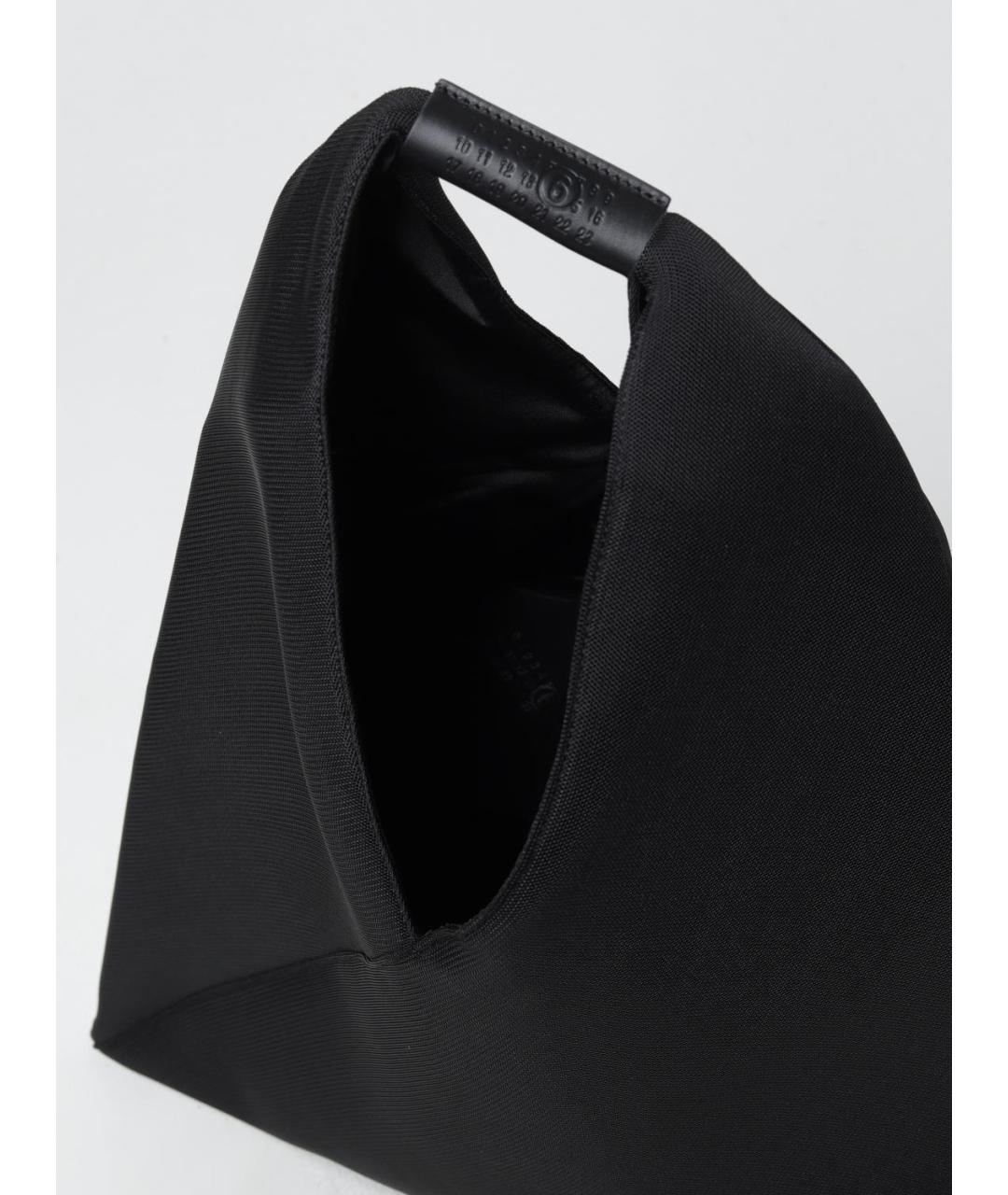 MM6 MAISON MARGIELA Черная синтетическая сумка тоут, фото 4