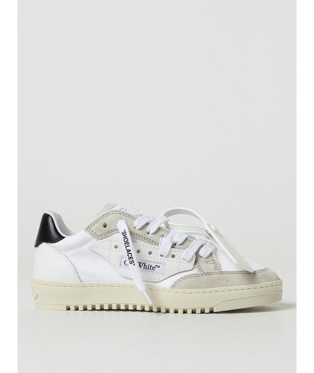 OFF-WHITE Белые кожаные кеды, фото 5