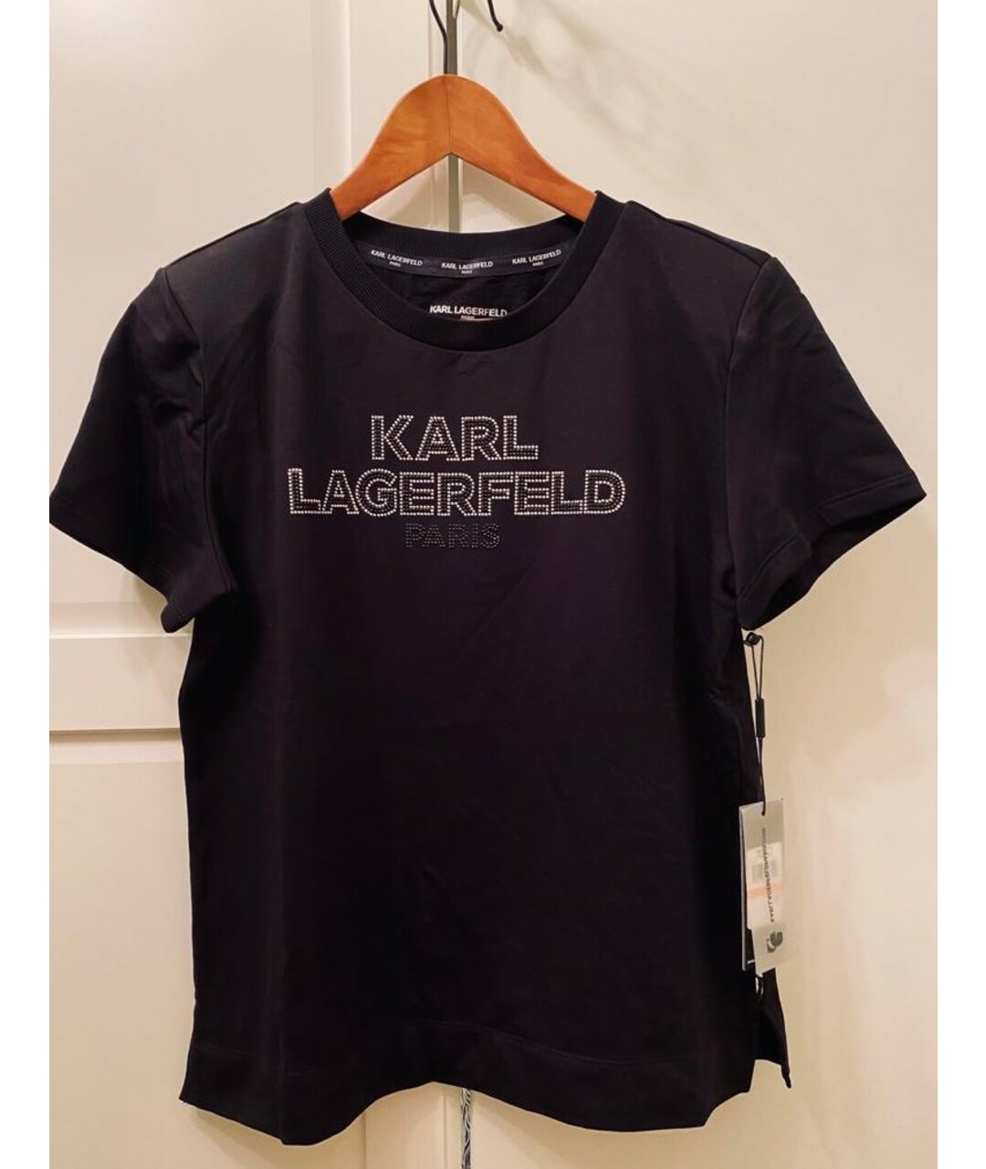 KARL LAGERFELD Черная футболка, фото 3