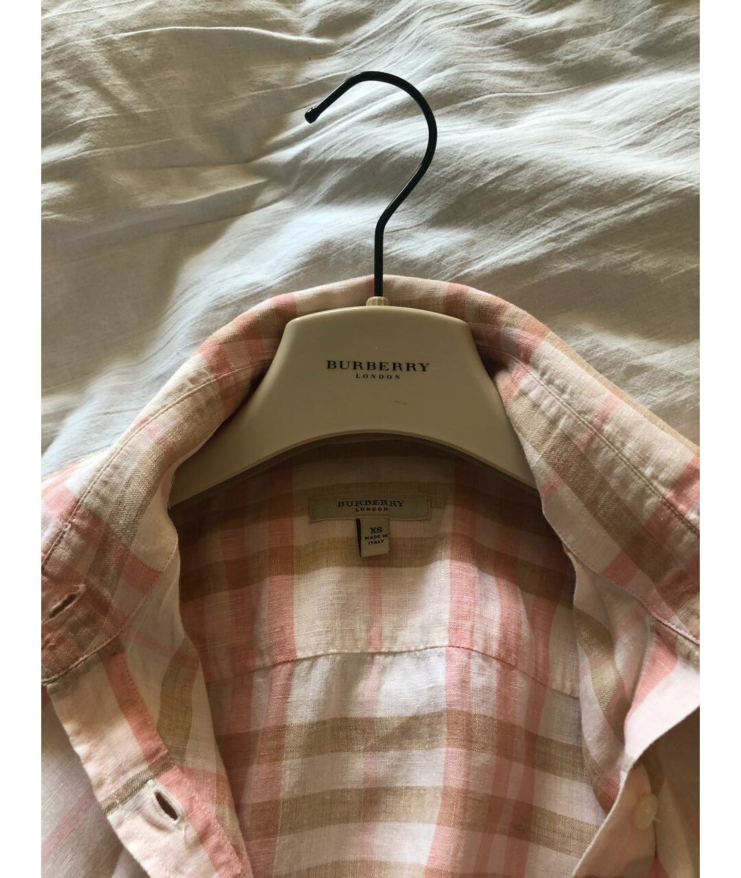 BURBERRY Бежевая льняная рубашка, фото 3