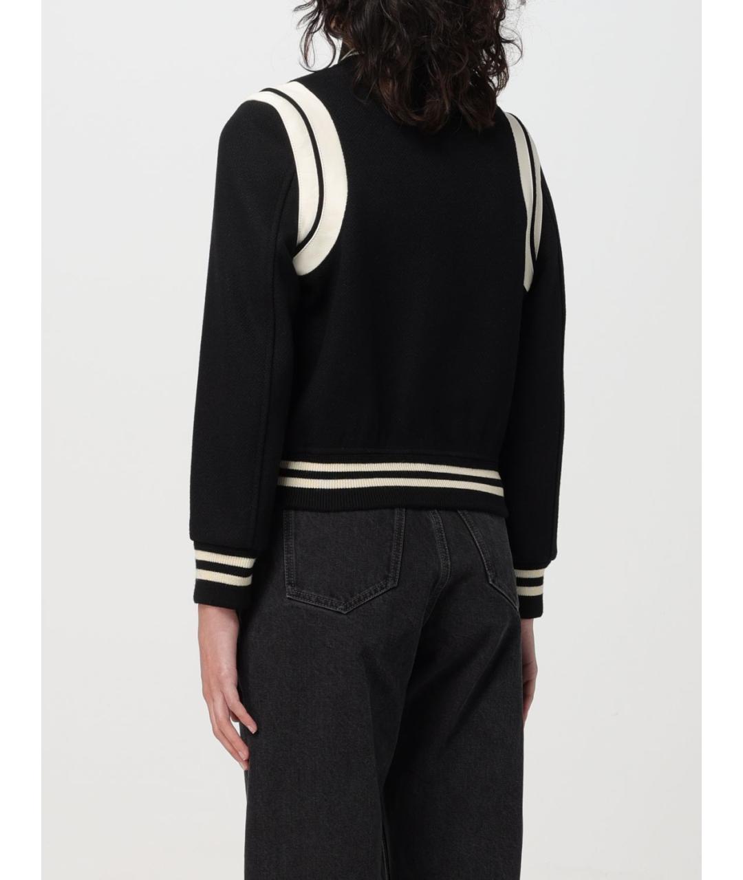 SAINT LAURENT Черная куртка, фото 4