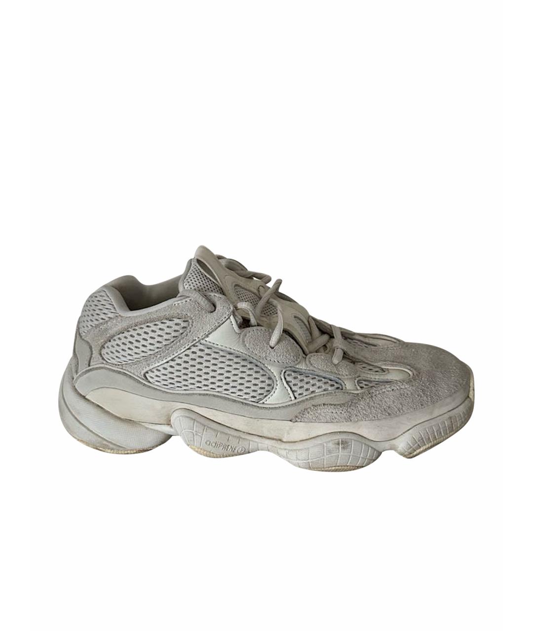 ADIDAS YEEZY Белые текстильные кроссовки, фото 1
