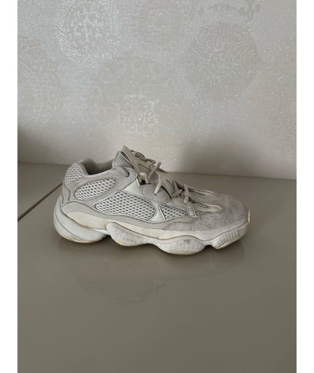 ADIDAS YEEZY Белые текстильные кроссовки, фото 6