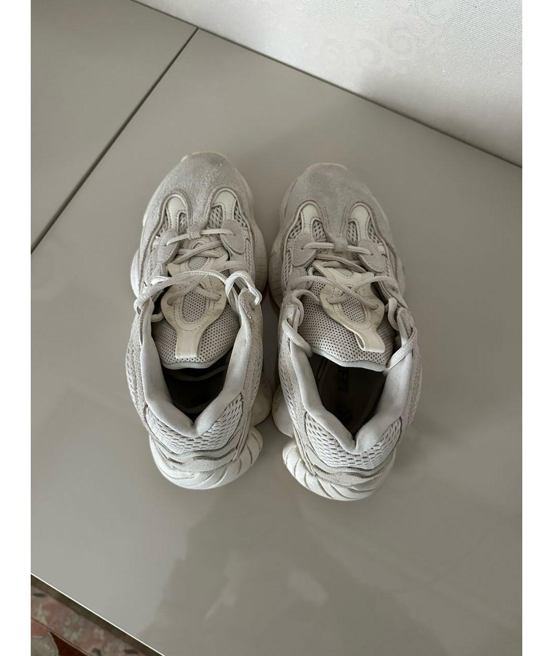 ADIDAS YEEZY Белые текстильные кроссовки, фото 3