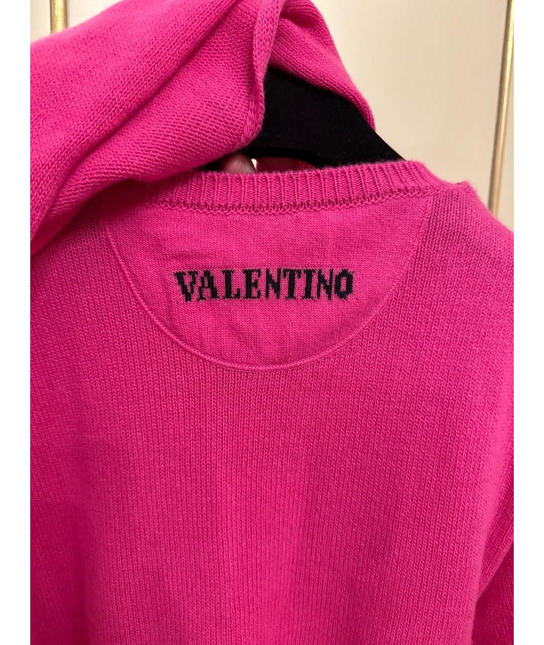VALENTINO Фуксия кашемировый джемпер / свитер, фото 4