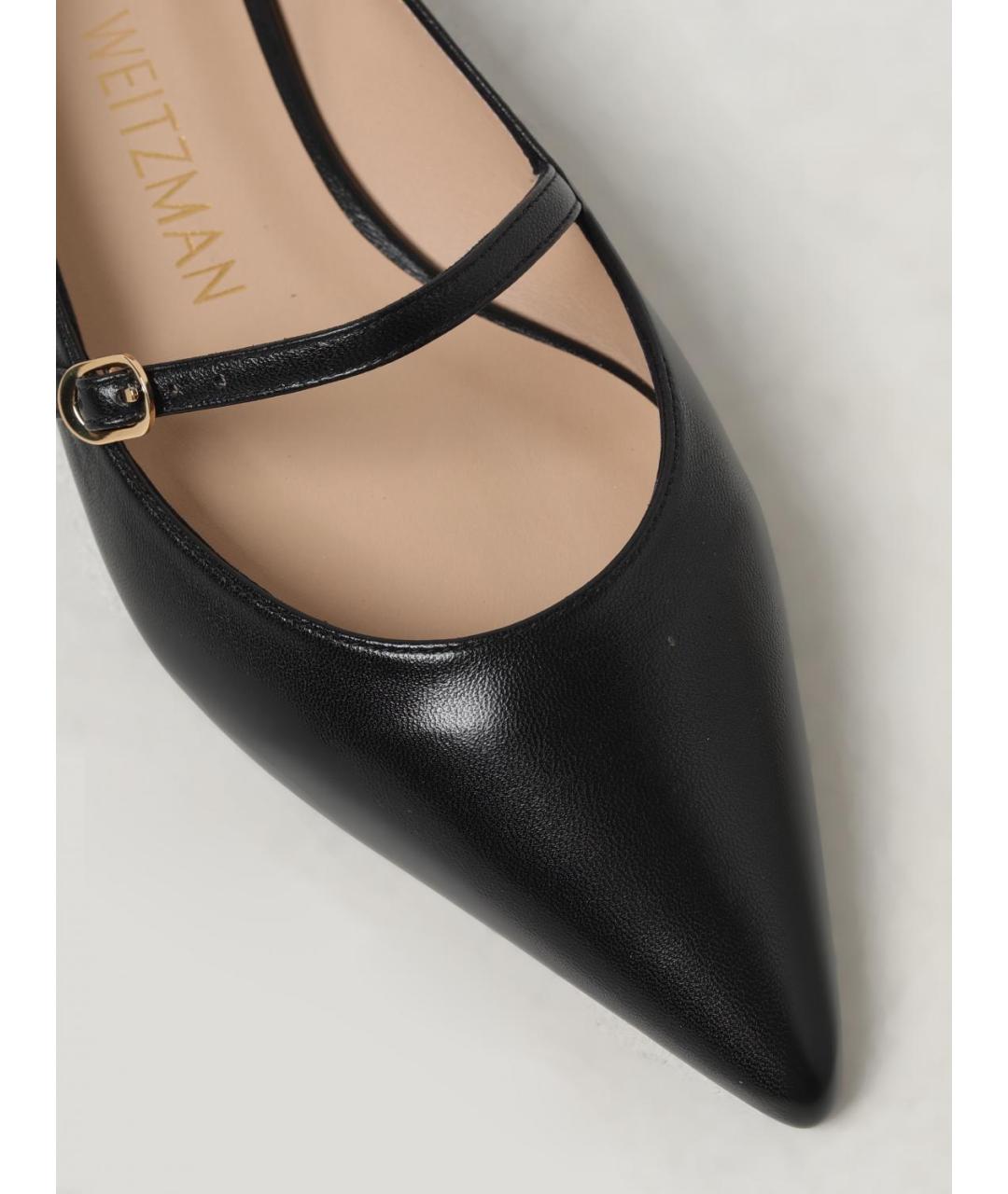 STUART WEITZMAN Черные балетки, фото 4