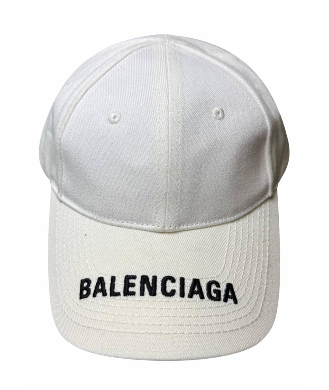 BALENCIAGA Белая кепка/бейсболка, фото 1