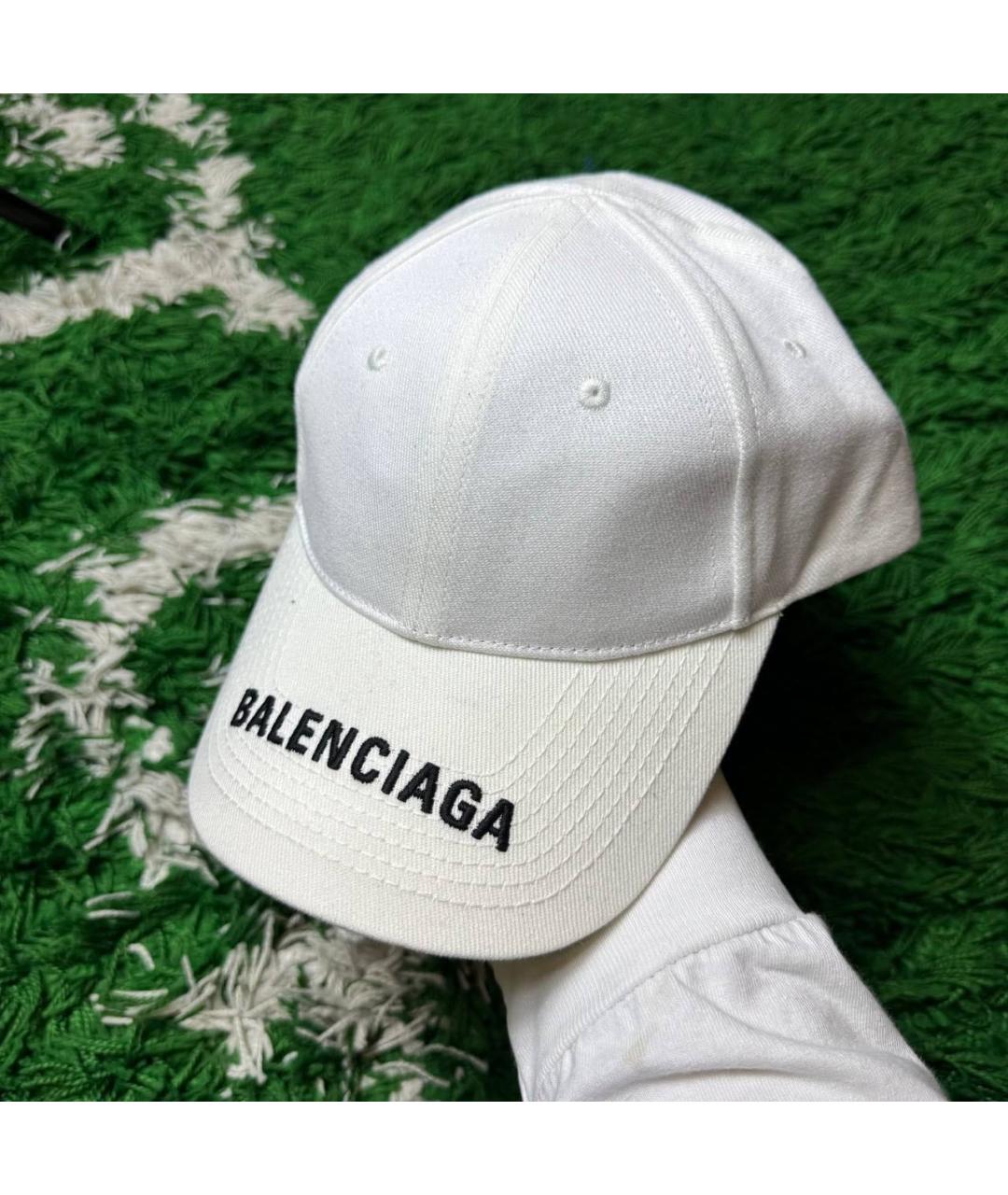 BALENCIAGA Белая кепка/бейсболка, фото 2