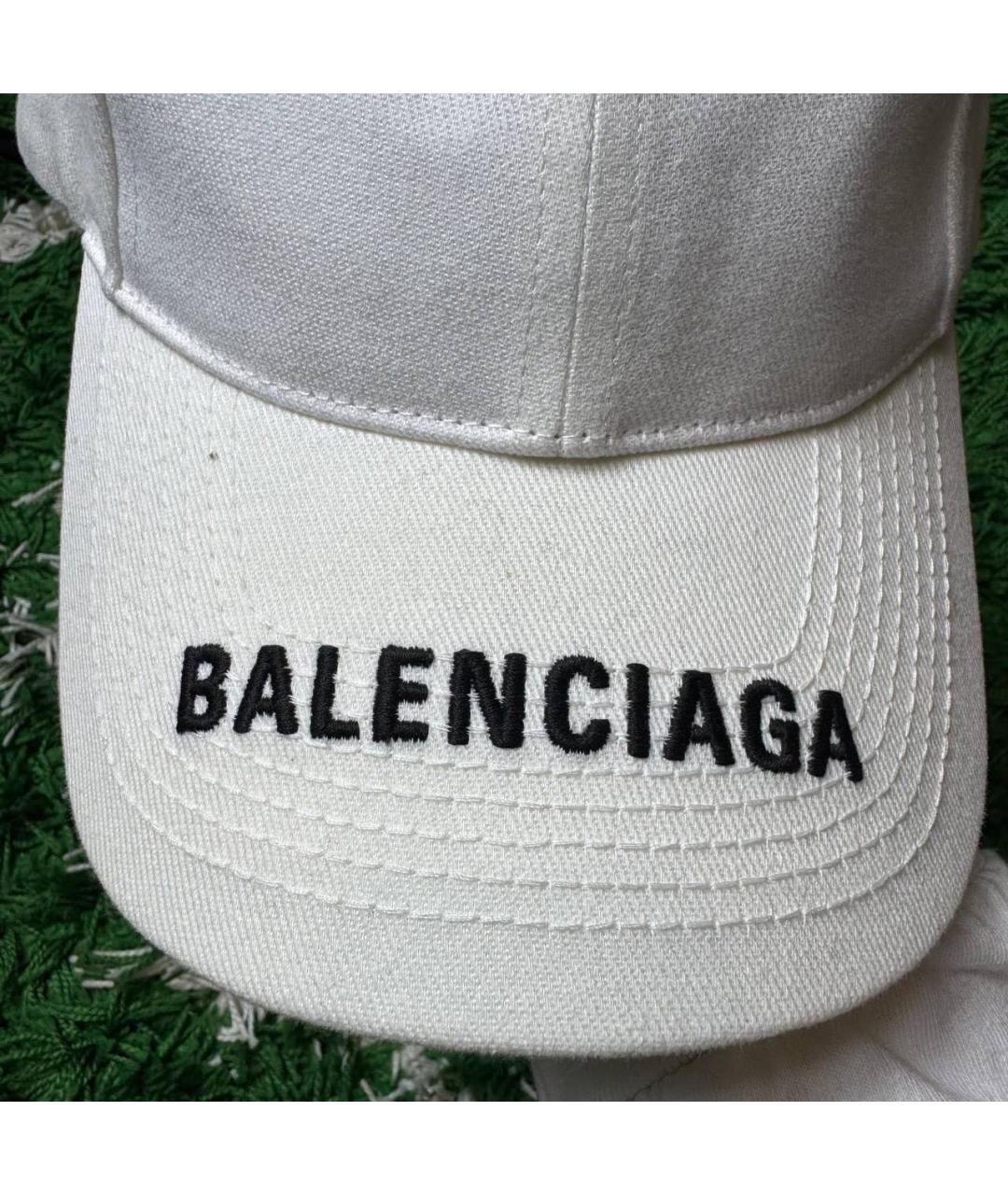 BALENCIAGA Белая кепка/бейсболка, фото 3