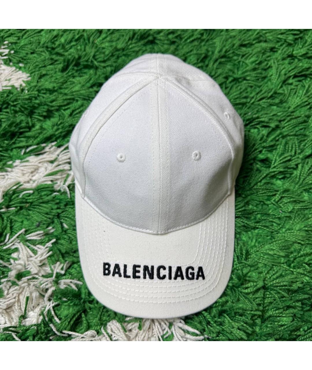 BALENCIAGA Белая кепка/бейсболка, фото 4