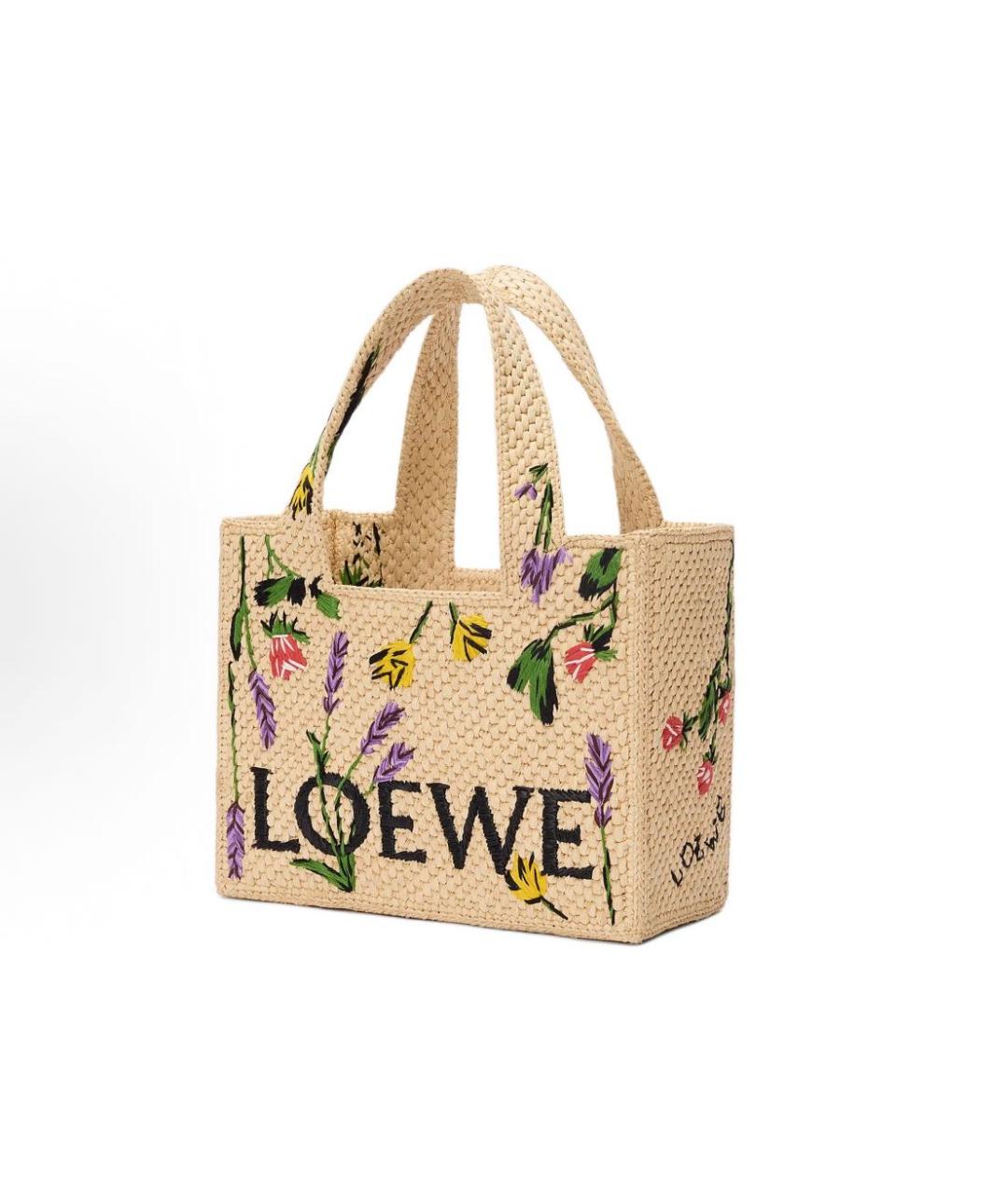 LOEWE Пелетеная пляжная сумка, фото 2