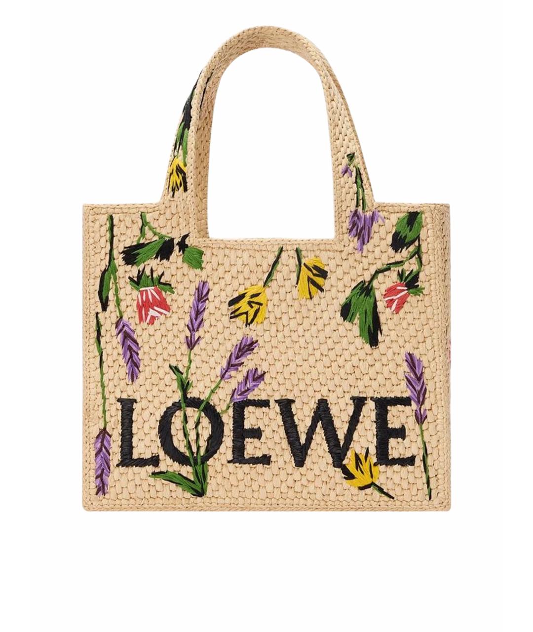 LOEWE Пелетеная пляжная сумка, фото 1