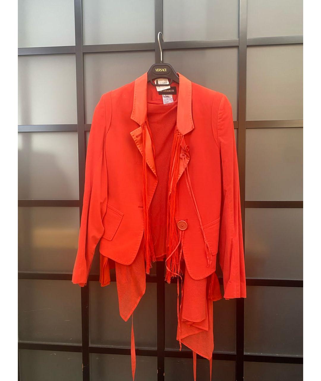ANN DEMEULEMEESTER Оранжевый костюм с брюками, фото 9