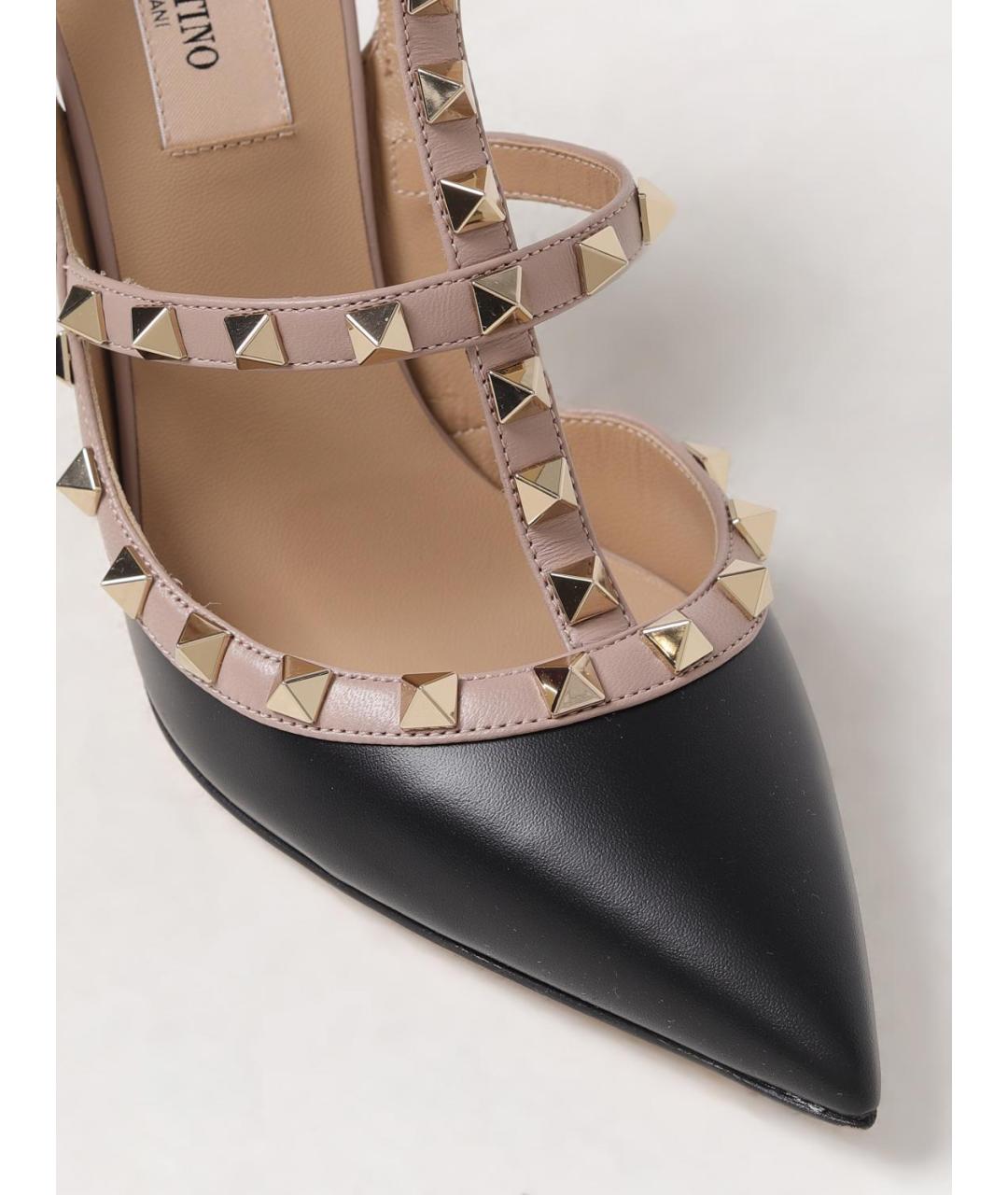 VALENTINO Черные кожаные туфли, фото 4