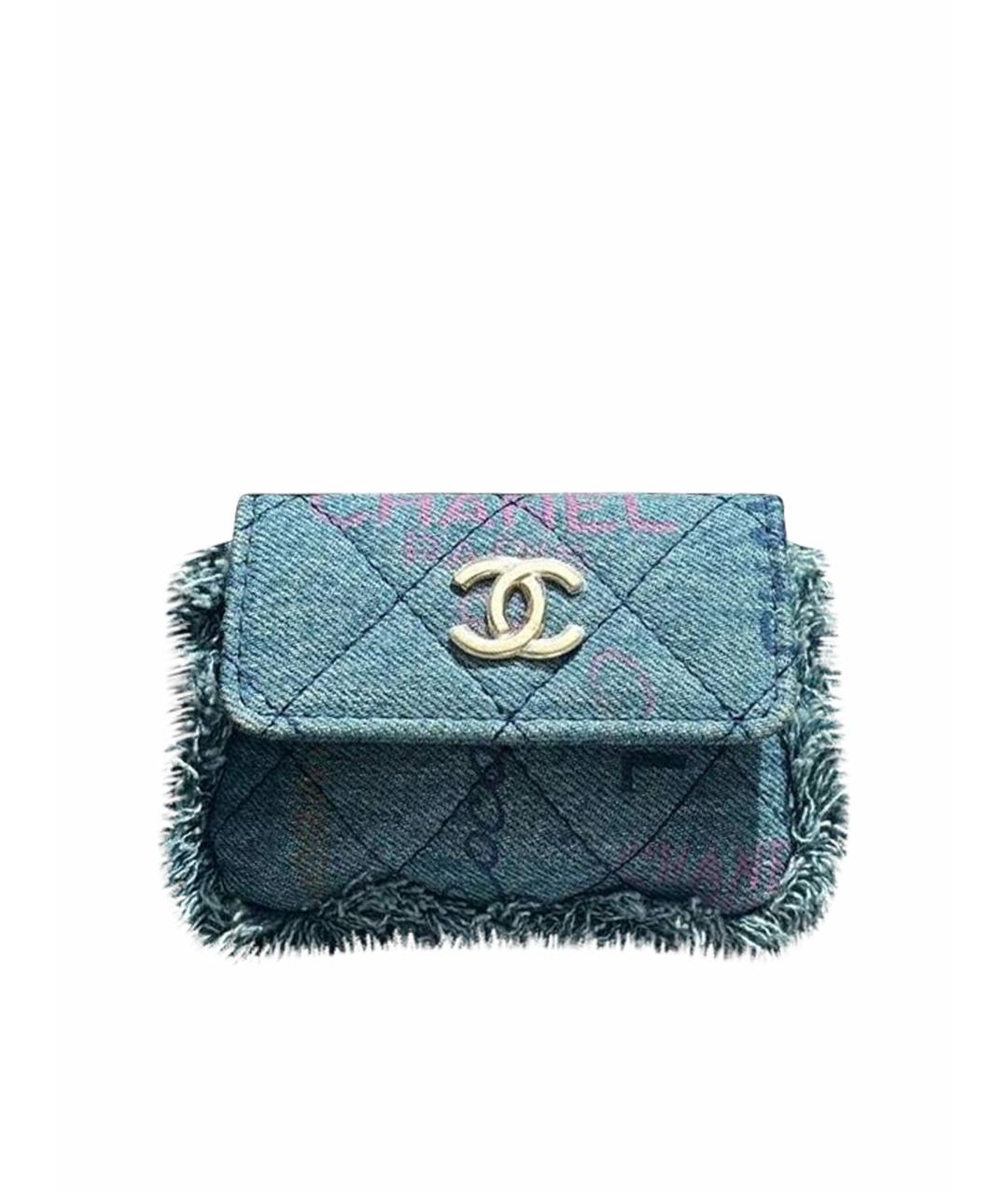 CHANEL Синяя сумка через плечо, фото 1