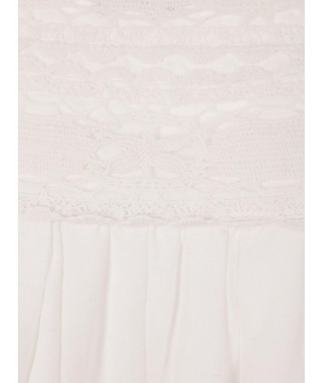 ISABEL MARANT ETOILE Белая льняная юбка мини, фото 3
