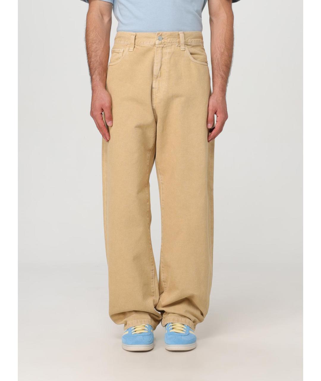 CARHARTT WIP Бежевые прямые джинсы, фото 2