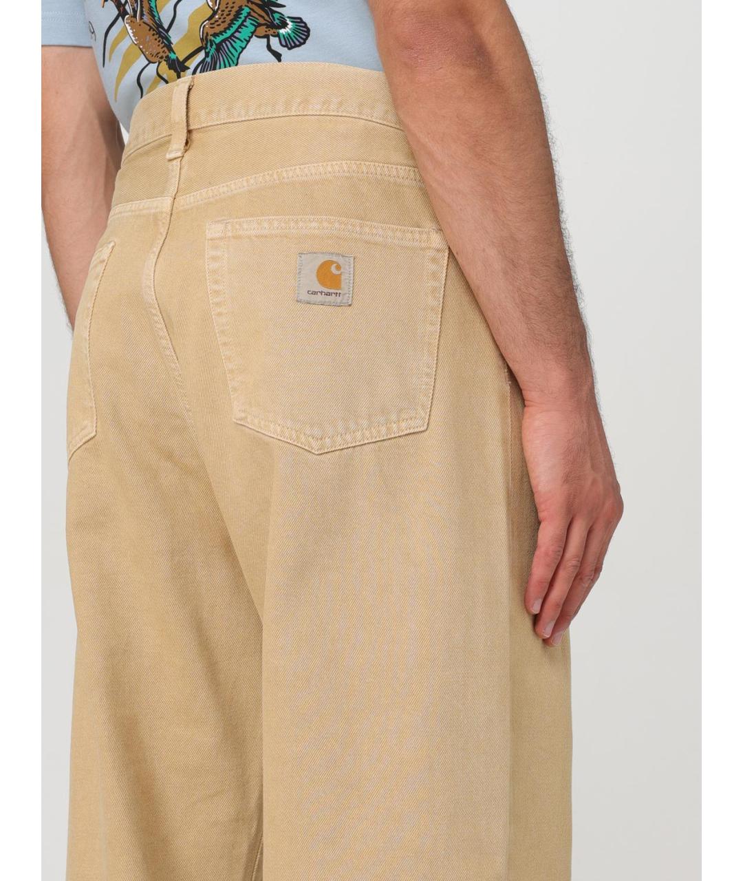CARHARTT WIP Бежевые прямые джинсы, фото 5