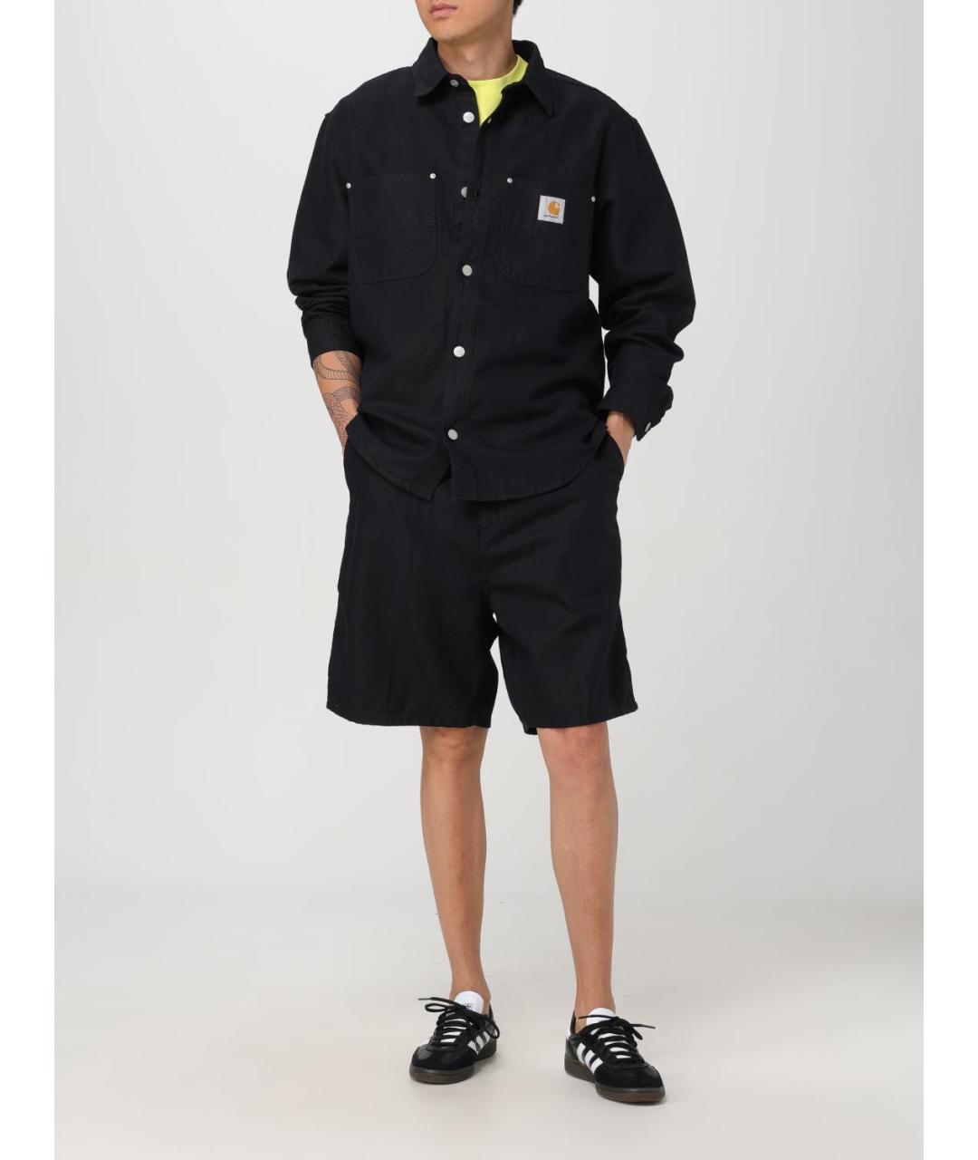 CARHARTT WIP Черные хлопковые шорты, фото 3